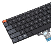 Tastiera retroilluminata per laptop versione USA per Asus Vivobook Pro 14X M7400 M4700 M4700QC M4700PC M7600 M3400 M3401 M3401Q X7400 X3400 X3400P K3400P, M7400 (Black), M7400 (Gray)