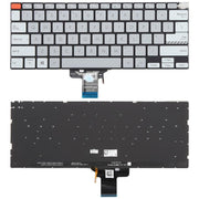 Tastiera retroilluminata per laptop versione USA per Asus Vivobook Pro 14X M7400 M4700 M4700QC M4700PC M7600 M3400 M3401 M3401Q X7400 X3400 X3400P K3400P, M7400 (Black), M7400 (Gray)