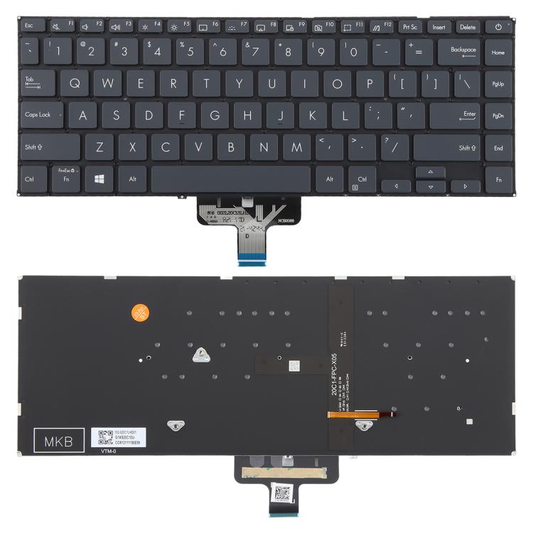 Tastiera retroilluminata per laptop Asus ZenBook 14 versione USA ux435 ux435egl ux435e u4800egl, ux435