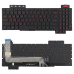 Tastiera retroilluminata per laptop, versione USA, compatibile con Asus FX63 FX63V FX503VM FX503VD ZX63VE FZ63V GL503VS, FX63 (Red), FX63 (White)