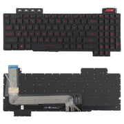 Tastiera retroilluminata per laptop, versione USA, compatibile con Asus FX63 FX63V FX503VM FX503VD ZX63VE FZ63V GL503VS, FX63 (Red), FX63 (White)
