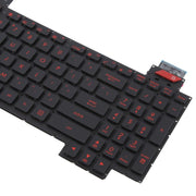 Tastiera retroilluminata per laptop, versione USA, compatibile con Asus FX63 FX63V FX503VM FX503VD ZX63VE FZ63V GL503VS, FX63 (Red), FX63 (White)