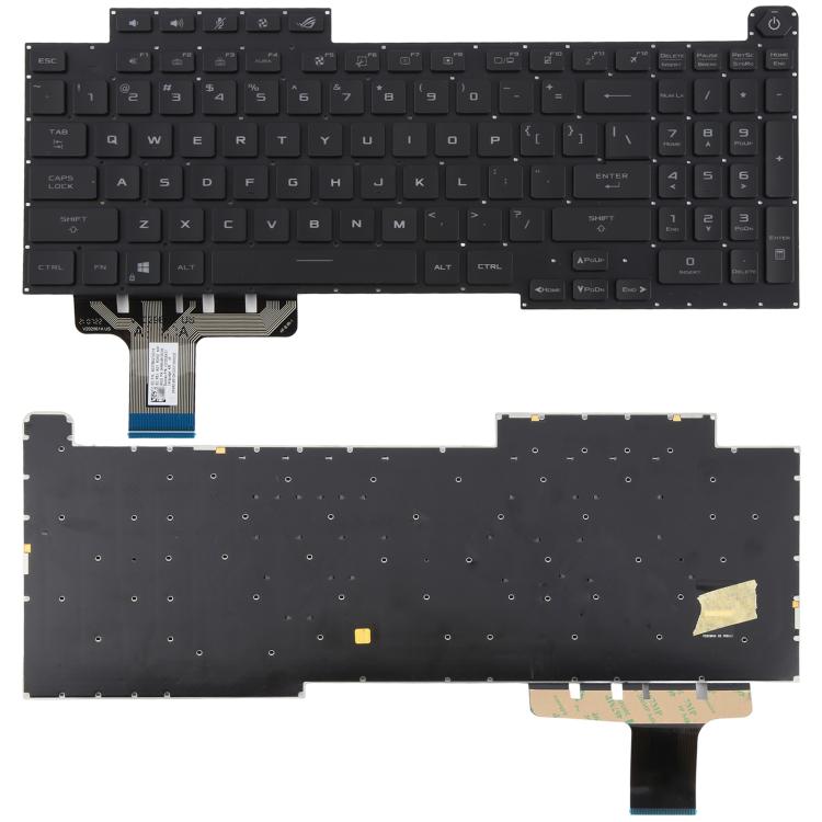 Tastiera per laptop retroilluminata RGB versione USA per Asus ROG Stirx G17 G713 G713Q G713QE G713QY G713QR G713RX G713RS G713RC G713IR G713IH, G17  (RGB)
