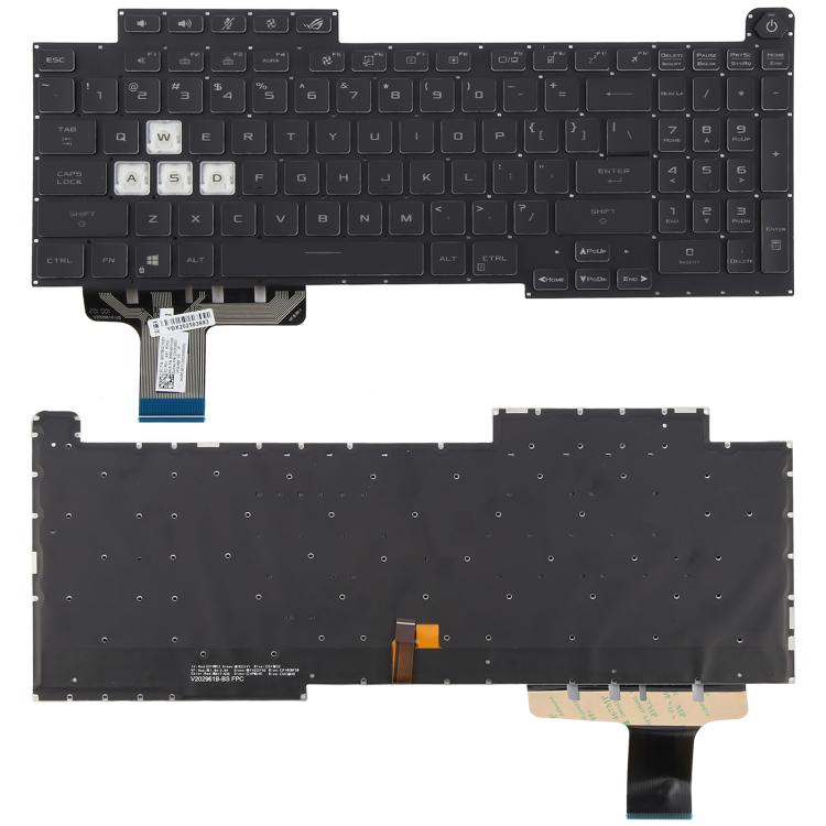Tastiera retroilluminata USA per Asus ROG G17 G713