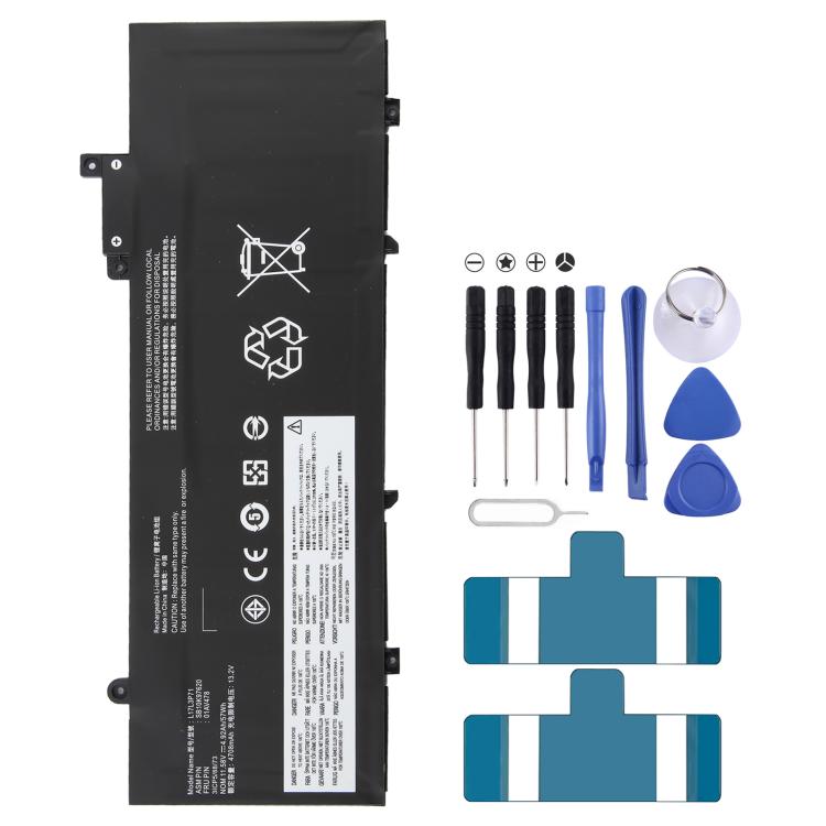 Batteria di ricambio da 11,58 V 57 Wh per Lenovo ThinkPad serie T480S 01AV478 / L17L3P71 SB10K97620., For Lenovo ThinkPad T480S Series