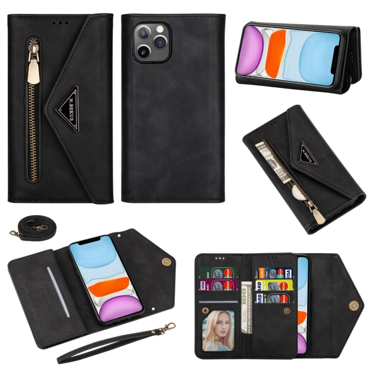 Custodia portafoglio in pelle per iPhone 11 e XS