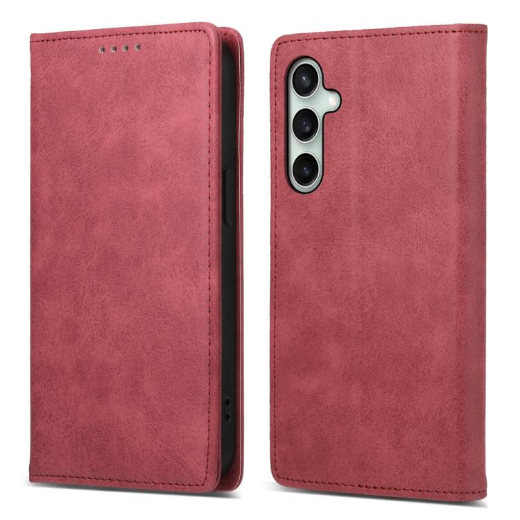 Custodia per telefono in pelle con protezione RFID magnetica, tinta unita, ideale per il lavoro., For Galaxy S26 5G, For Galaxy S25 FE 5G, For Galaxy S25 Edge 5G