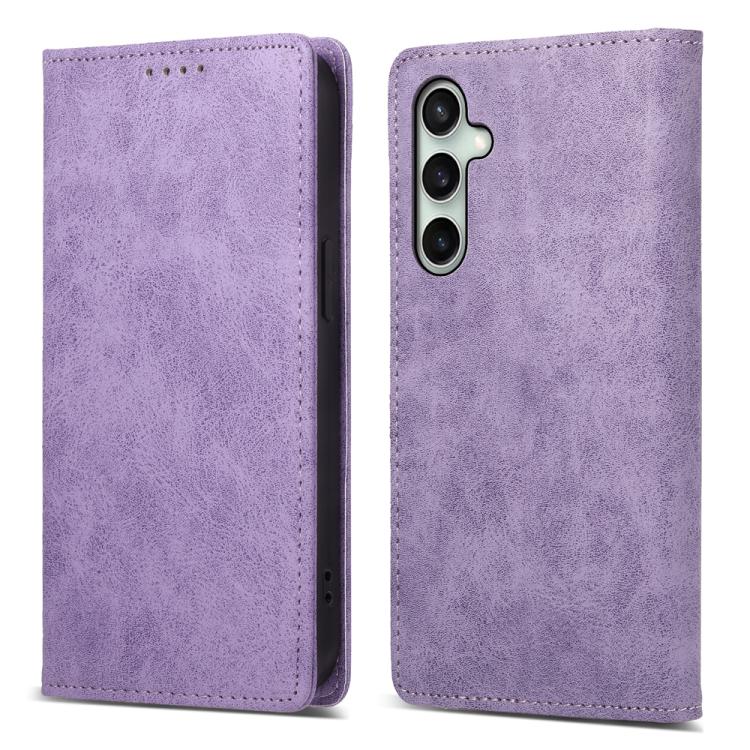 Custodia per telefono in pelle con protezione RFID magnetica, tinta unita, ideale per il lavoro., For Galaxy S26 5G, For Galaxy S25 FE 5G, For Galaxy S25 Edge 5G
