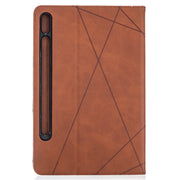 Custodia in pelle magnetica a rotazione orizzontale con struttura a rombo con supporto e slot per schede, For Samsung Galaxy Tab S8 / Galaxy Tab S7 T870, For Amazon Kindle Fire HD8 (2020)