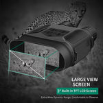 NVG400PRO: binocolo digitale per visione notturna con schermo LCD da 3 pollici.