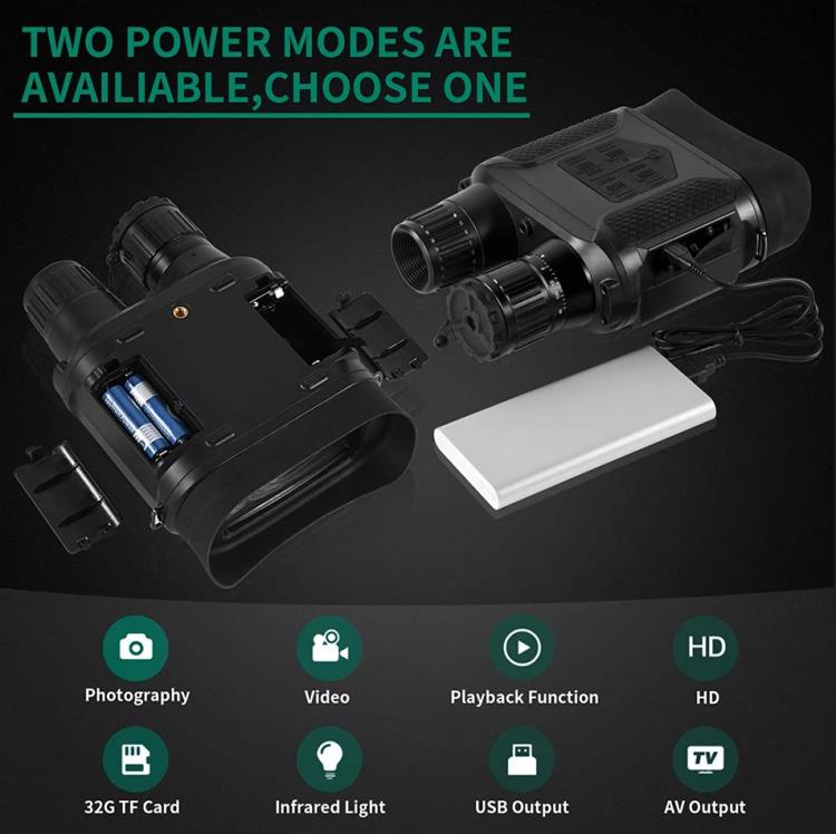 NVG400PRO: binocolo digitale per visione notturna con schermo LCD da 3 pollici.