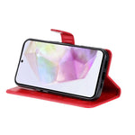 Custodia per telefono in pelle con stampa a rilievo di gatto e ape., For Samsung Galaxy A36 5G / M56 5G, For Samsung Galaxy A06 5G / 4G, For Samsung Galaxy A56 5G