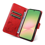 Custodia per telefono in pelle con stampa a rilievo di gatto e ape., For Samsung Galaxy A57 5G, For Samsung Galaxy A37 5G, For Galaxy A27 5G, For Samsung Galaxy A07 5G