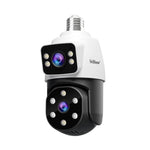 Lampadina con telecamera 4MP HD dual lens E27 IP66