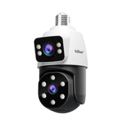 SriHome SH068 E27 4MP HD Dual Lens Light Bulb Camera Outdoor IP66 Waterproof, SH068