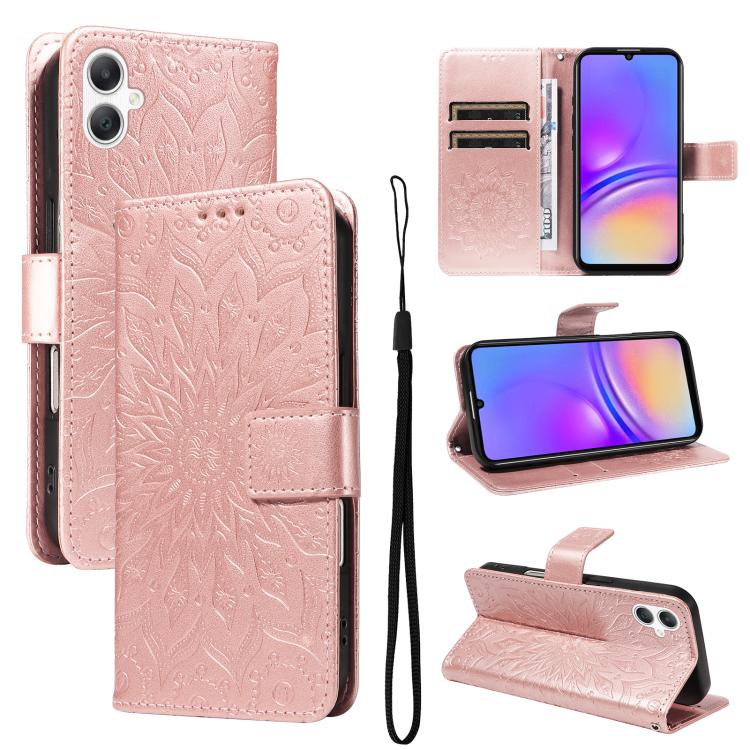 Custodia per telefono in pelle con motivo a girasole in rilievo., For Samsung Galaxy A07 5G, For Samsung Galaxy A36 5G / M56 5G, For Samsung Galaxy A06 5G / 4G