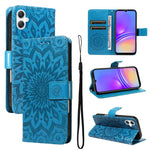 Custodia per telefono in pelle con motivo a girasole in rilievo., For Samsung Galaxy A07 5G, For Samsung Galaxy A36 5G / M56 5G, For Samsung Galaxy A06 5G / 4G