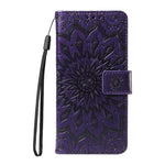Custodia per telefono in pelle con motivo a girasole in rilievo., For Samsung Galaxy A07 5G, For Samsung Galaxy A36 5G / M56 5G, For Samsung Galaxy A06 5G / 4G