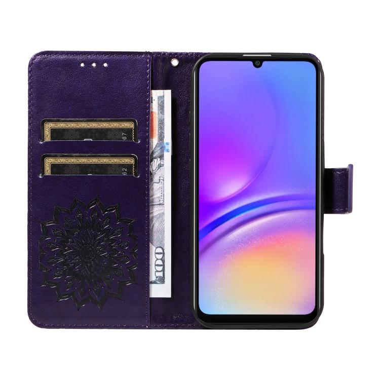Custodia per telefono in pelle con motivo a girasole in rilievo., For Samsung Galaxy A07 5G, For Samsung Galaxy A36 5G / M56 5G, For Samsung Galaxy A06 5G / 4G
