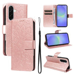 Custodia per telefono in pelle con motivo a girasole in rilievo., For Samsung Galaxy A57 5G, For Samsung Galaxy A37 5G, For Galaxy A27 5G