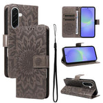 Custodia per telefono in pelle con motivo a girasole in rilievo., For Samsung Galaxy A57 5G, For Samsung Galaxy A37 5G, For Galaxy A27 5G