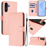 Custodia per telefono in pelle tinta unita con cordino, piacevole al tatto., For Samsung Galaxy F16 5G Global