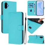 Custodia per telefono in pelle tinta unita con cordino, piacevole al tatto., For Samsung Galaxy F06 5G / M06 5G
