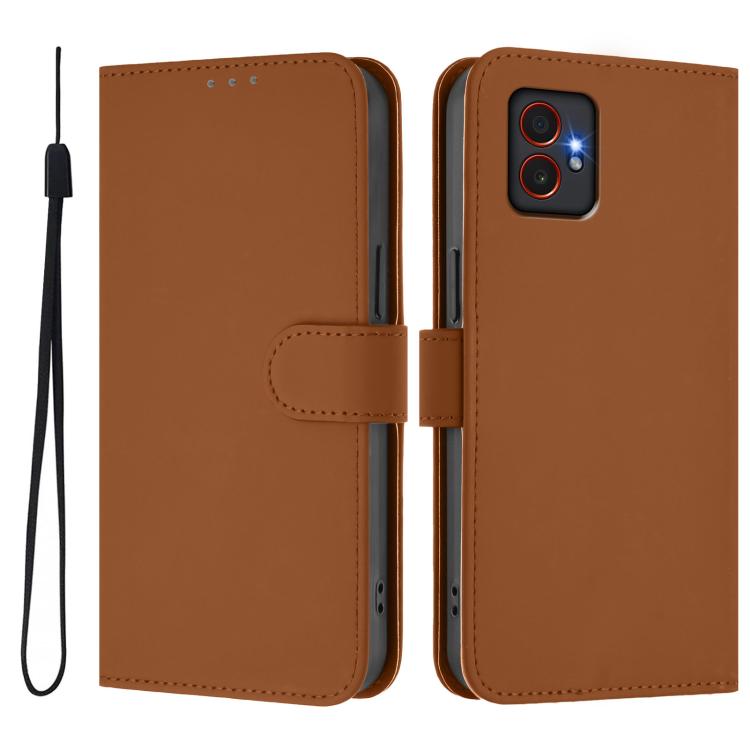 Custodia per telefono in pelle tinta unita con cordino, piacevole al tatto., For Samsung Galaxy Xcover7 Pro
