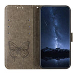 Custodia per telefono in pelle con farfalla in rilievo, For Samsung Galaxy F16 5G Global, For Samsung Galaxy F06 5G / M06 5G