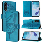 Custodia per telefono in pelle con farfalla in rilievo, For Samsung Galaxy F16 5G Global, For Samsung Galaxy F06 5G / M06 5G