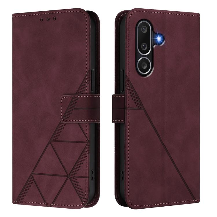 Custodia a tracolla in pelle con motivo 3D in rilievo per telefono., For Samsung Galaxy M56 5G, For Samsung Galaxy F16 5G Global, For Samsung Galaxy F06 5G / M06 5G, For Samsung Galaxy Xcover7 Pro