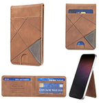 Portafoglio verticale magnetico in pelle porta carte