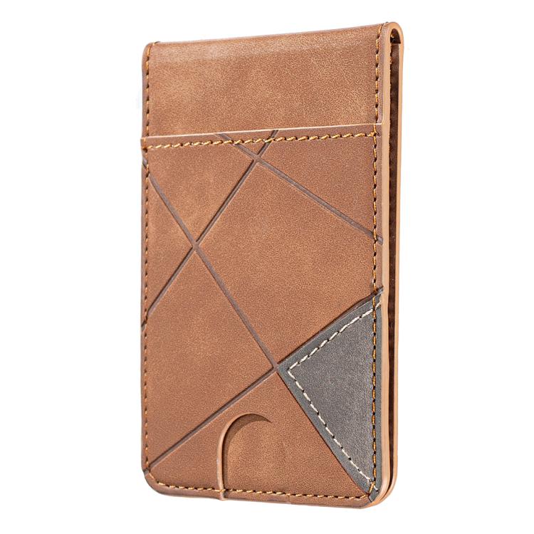 Portafoglio verticale magnetico in pelle porta carte