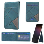 Portafoglio verticale magnetico in pelle porta carte