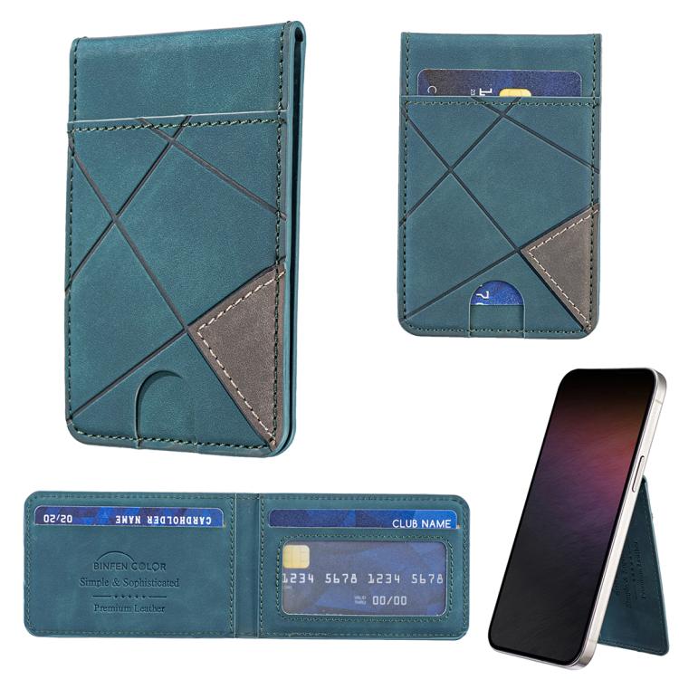 Portafoglio verticale magnetico in pelle porta carte