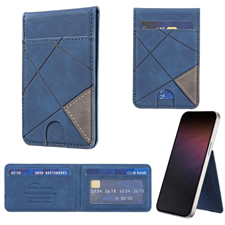 Portafoglio verticale magnetico in pelle porta carte