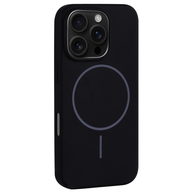 Custodia per telefono in silicone liquido con ampio foro per fotocamera e MagSafe, copertura completa., For iPhone 16 Pro Max, For iPhone 16 Pro