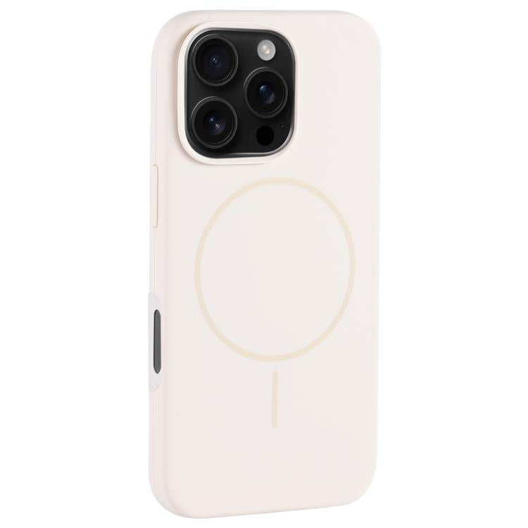 Custodia per telefono in silicone liquido con ampio foro per fotocamera e MagSafe, copertura completa., For iPhone 16 Pro Max, For iPhone 16 Pro