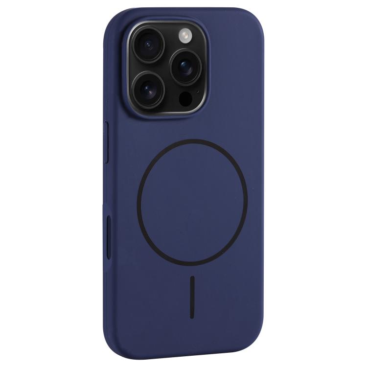 Custodia per telefono in silicone liquido con ampio foro per fotocamera e MagSafe, copertura completa., For iPhone 16 Pro Max, For iPhone 16 Pro