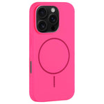 Custodia per telefono in silicone liquido con ampio foro per fotocamera e MagSafe, copertura completa., For iPhone 16 Pro Max, For iPhone 16 Pro