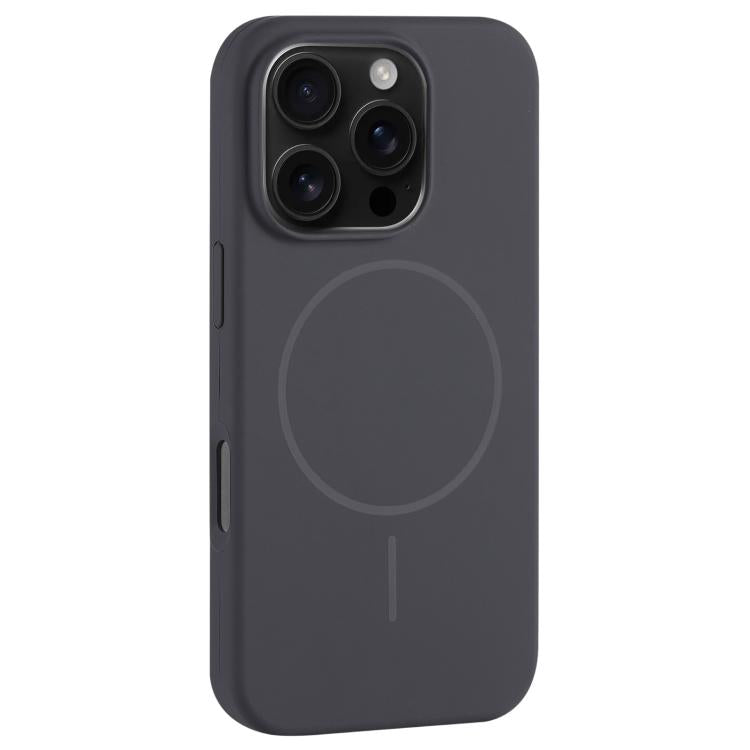 Custodia per telefono in silicone liquido con ampio foro per fotocamera e MagSafe, copertura completa., For iPhone 16 Pro Max, For iPhone 16 Pro