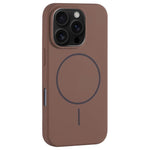 Custodia per telefono in silicone liquido con ampio foro per fotocamera e MagSafe, copertura completa., For iPhone 16 Pro Max, For iPhone 16 Pro