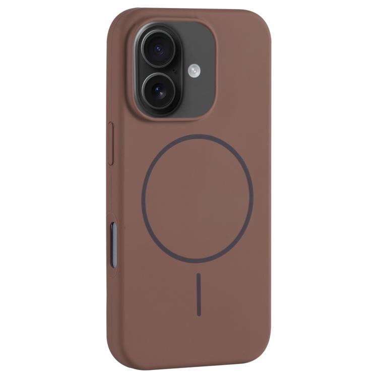 Custodia per telefono in silicone liquido con ampio foro per fotocamera e MagSafe, copertura completa., For iPhone 16 Plus, For iPhone 16