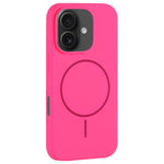 Custodia per telefono in silicone liquido con ampio foro per fotocamera e MagSafe, copertura completa., For iPhone 16 Plus, For iPhone 16