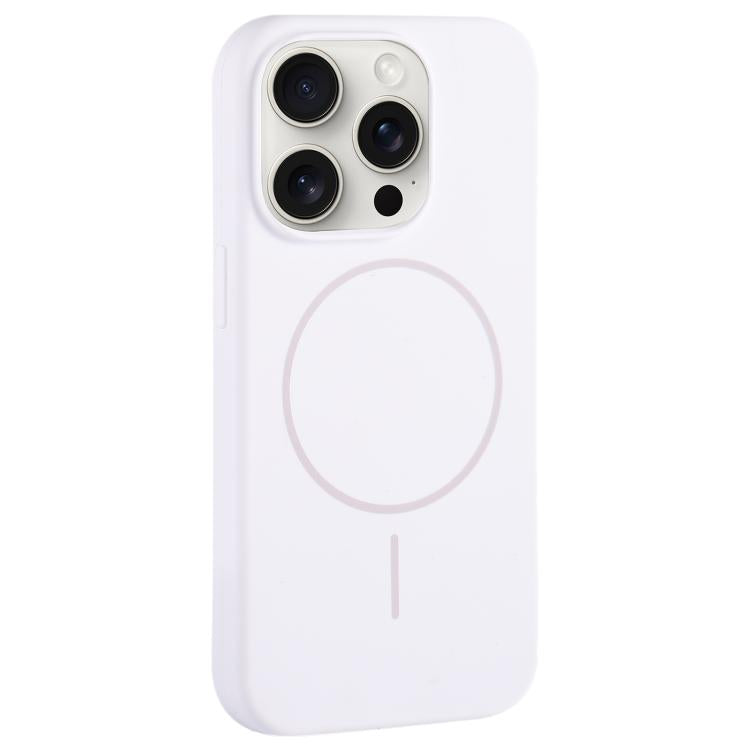 Custodia per telefono in silicone liquido con ampio foro per fotocamera e MagSafe, copertura completa., For iPhone 15 Pro Max, For iPhone 15 Pro