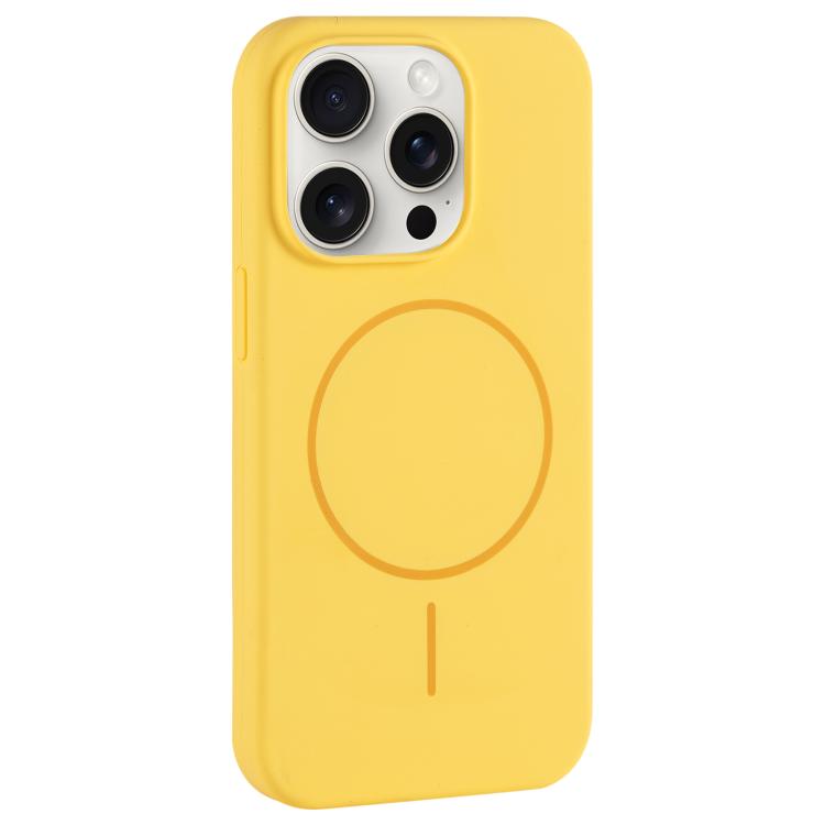 Custodia per telefono in silicone liquido con ampio foro per fotocamera e MagSafe, copertura completa., For iPhone 15 Pro Max, For iPhone 15 Pro