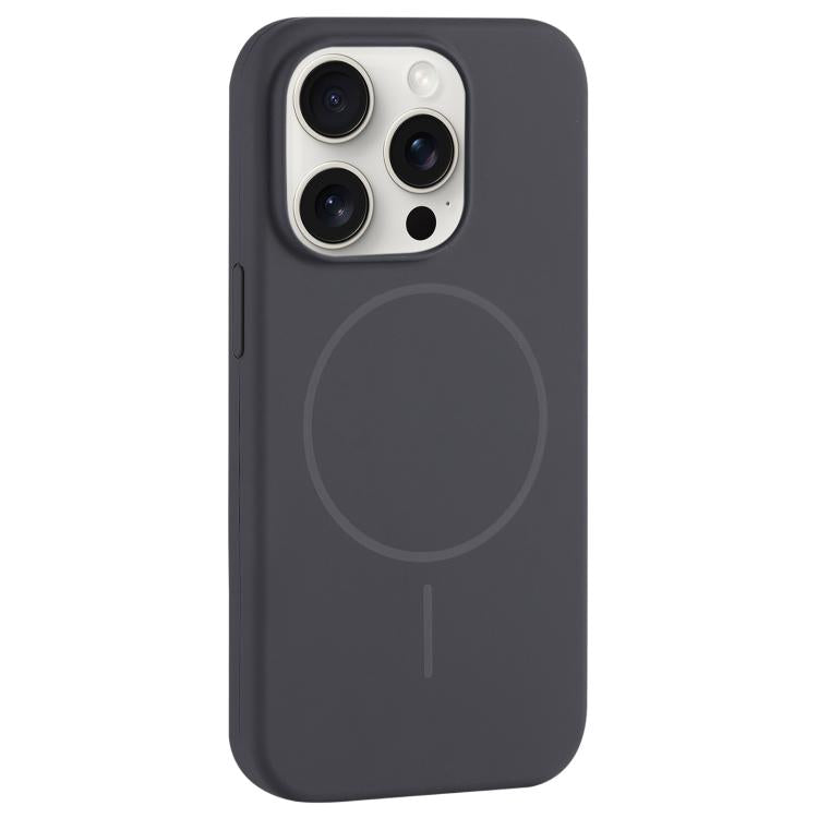 Custodia per telefono in silicone liquido con ampio foro per fotocamera e MagSafe, copertura completa., For iPhone 15 Pro Max, For iPhone 15 Pro