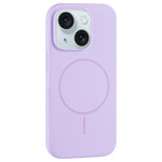 Custodia per telefono in silicone liquido con ampio foro per fotocamera e MagSafe, copertura completa., For iPhone 15 Plus, For iPhone 15
