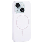 Custodia per telefono in silicone liquido con ampio foro per fotocamera e MagSafe, copertura completa., For iPhone 15 Plus, For iPhone 15