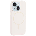 Custodia per telefono in silicone liquido con ampio foro per fotocamera e MagSafe, copertura completa., For iPhone 15 Plus, For iPhone 15